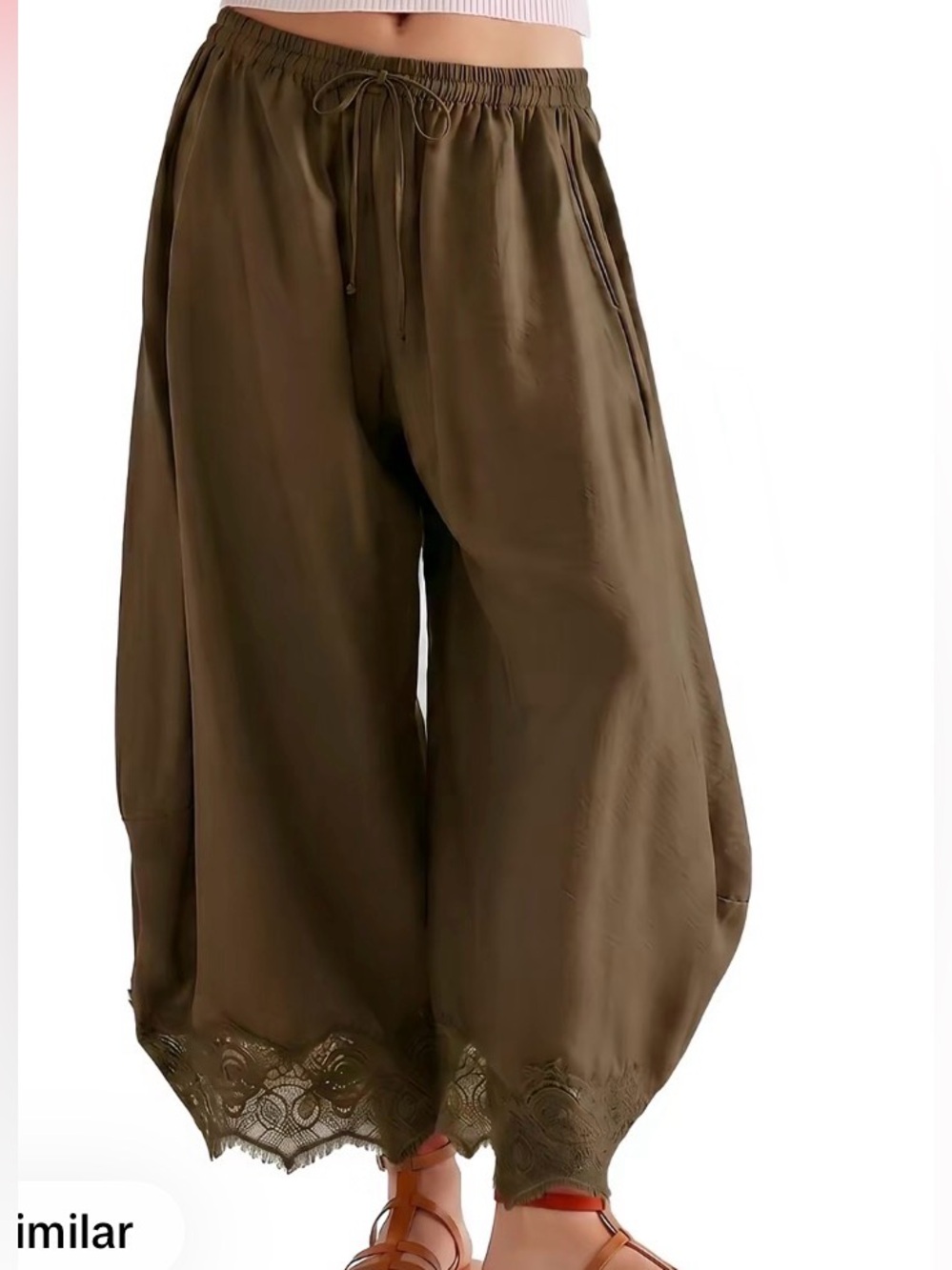 NWOT Bubble Lace Pants